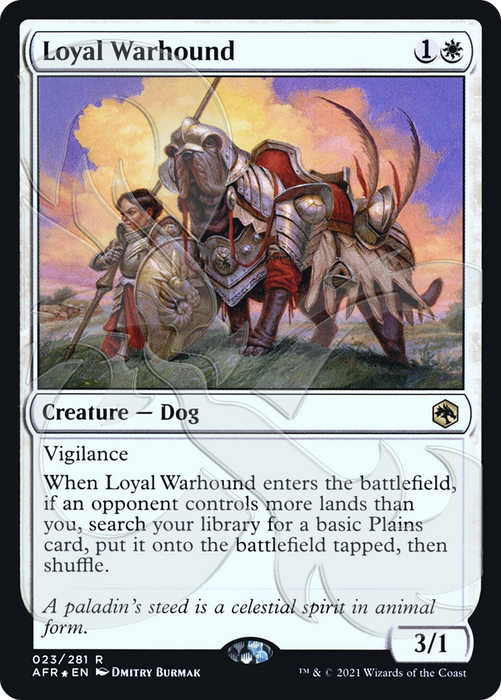 Loyal Warhound (AFR&-23A) - rare - Foil
