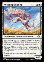 Nyxborn Unicorn (MH3-037) - common: (enchantment)