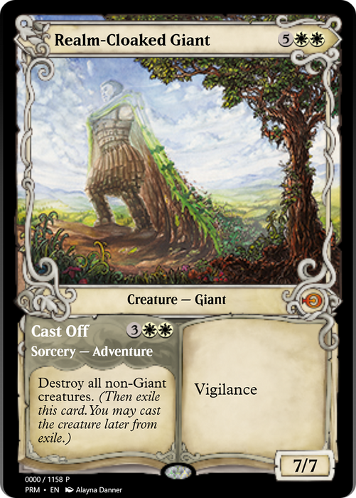Realm-Cloaked Giant // Cast Off (PRM-78798) - mythic - Foil