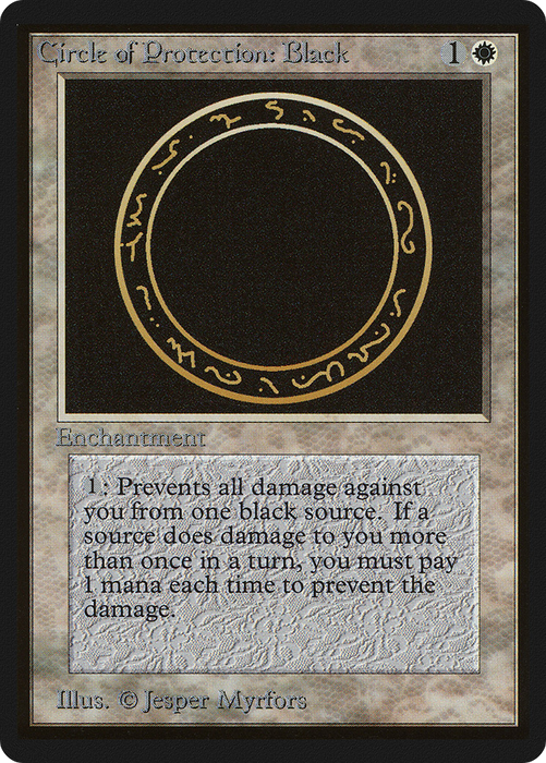 Circle of Protection: Black (LEB-010) - common