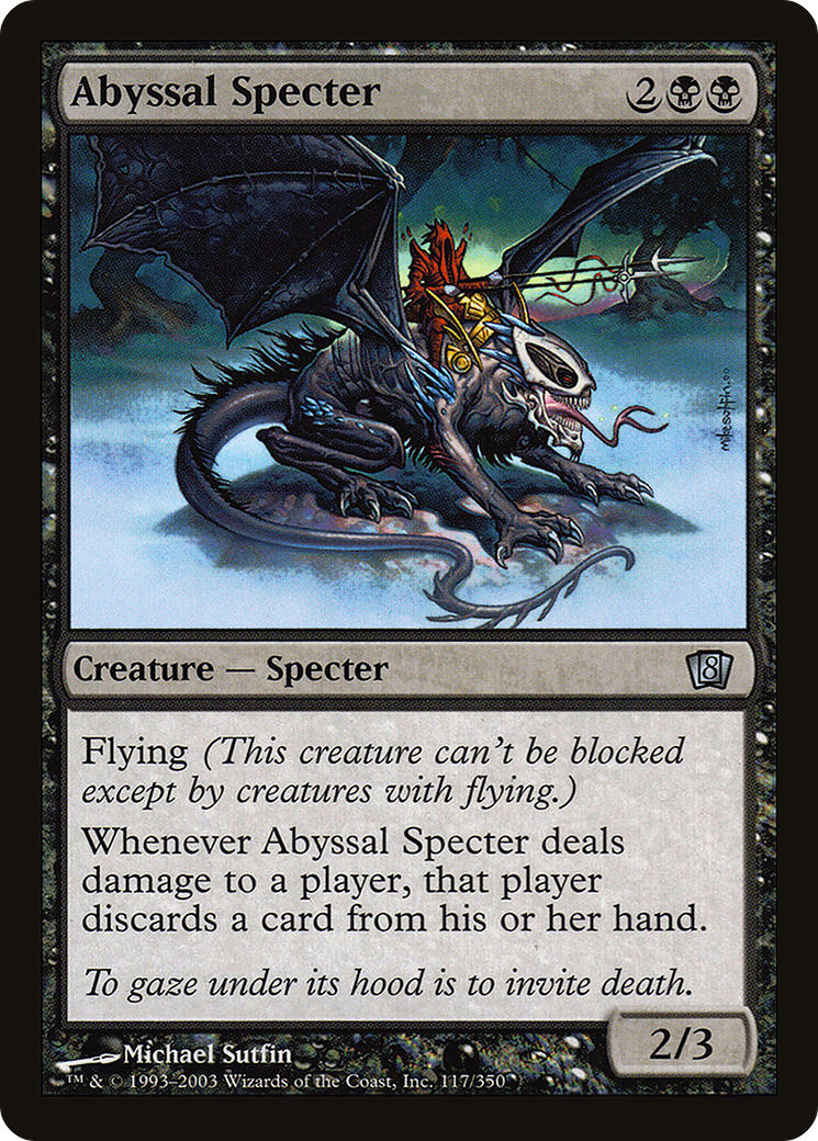Abyssal Specter (8ED-117★) - uncommon - Foil