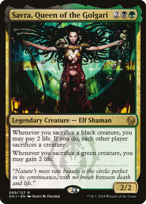 Savra, Queen of the Golgari (GR1-069) - rare