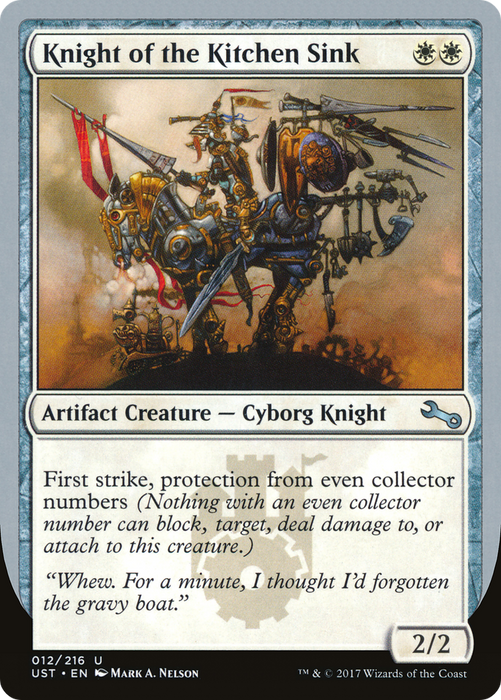 Knight of the Kitchen Sink (UST-12B) - uncommon - Foil