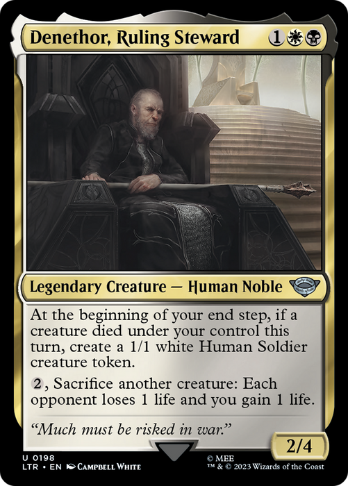 Denethor, Ruling Steward (LTR-198) - uncommon - Foil