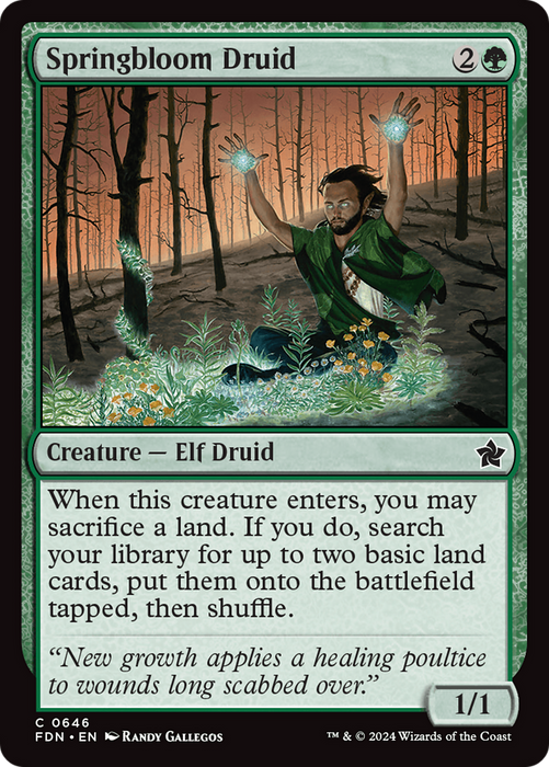 Springbloom Druid (FDN-646) - common
