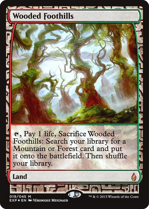 Wooded Foothills (EXP-019) - mythic - Foil