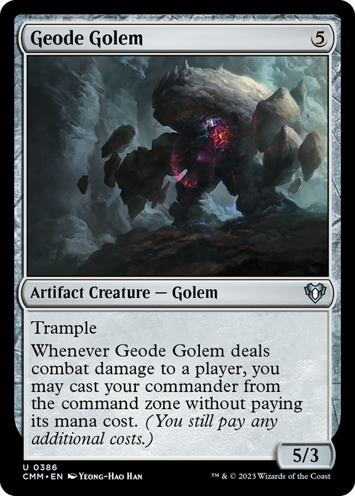Geode Golem (CMM-386) - uncommon - Foil