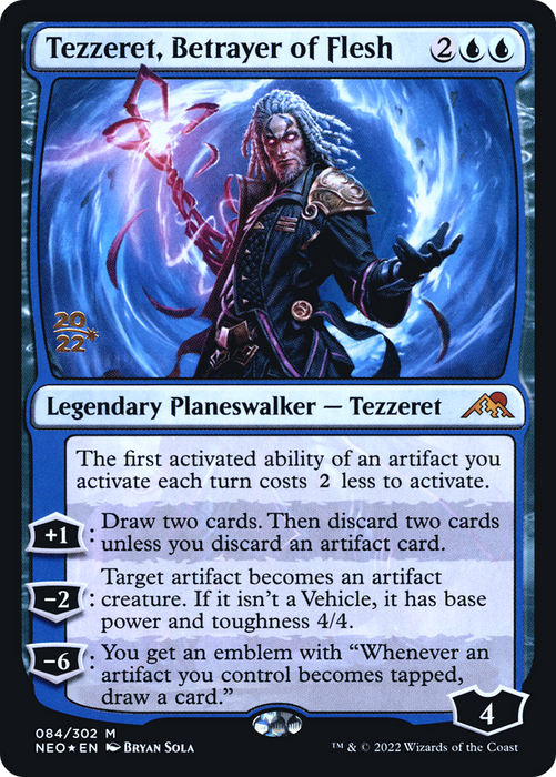 Tezzeret, Betrayer of Flesh (PRE-84S) - mythic - Foil