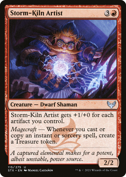 Storm-Kiln Artist (STX-115) - uncommon - Foil