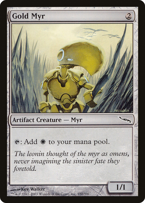 Gold Myr (MRD-180) - common - Foil