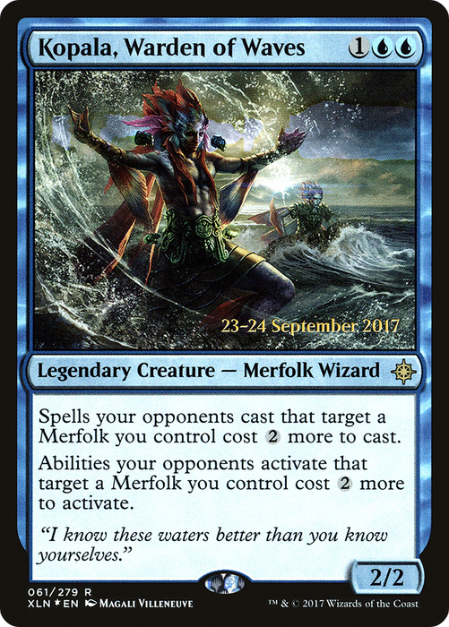 Kopala, Warden of Waves (PRE-61S) - rare - Foil