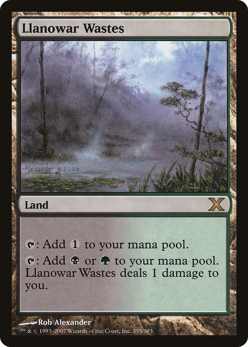Llanowar Wastes (10E-355) - rare