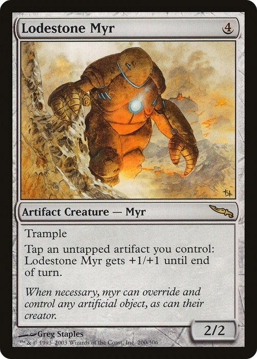 Lodestone Myr (MRD-200) - rare - Foil