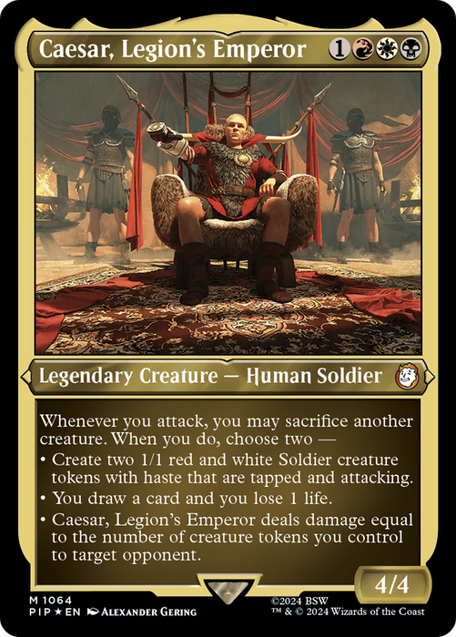 Caesar, Legion's Emperor (PIP-1064) - mythic - Etched Foil
