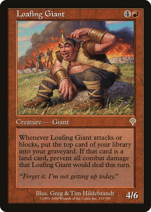 Loafing Giant (INV-153) - rare - Foil
