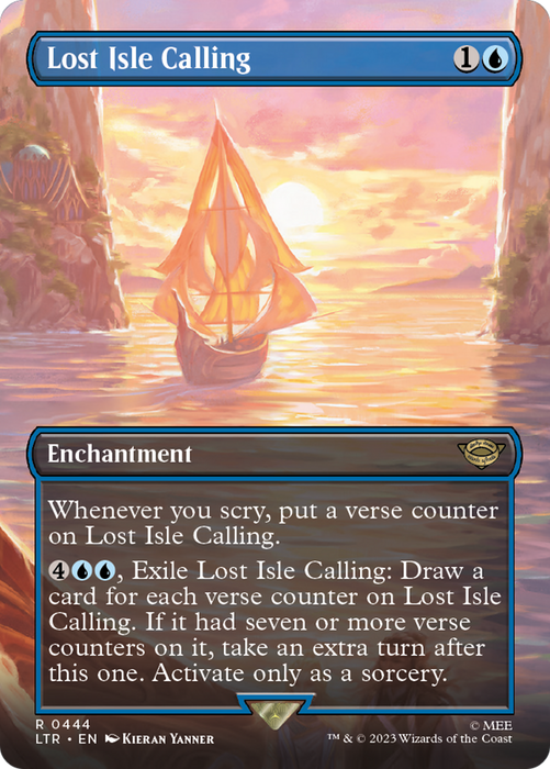 Lost Isle Calling (LTR-444) - rare (Borderless) - Foil