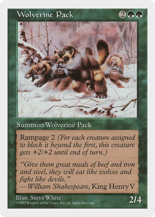 Wolverine Pack (5ED-344) - uncommon