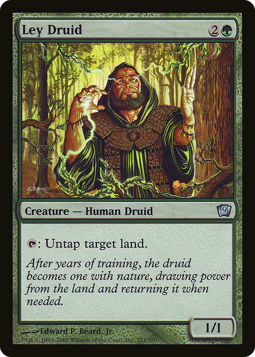 Ley Druid (9ED-251★) - uncommon - Foil