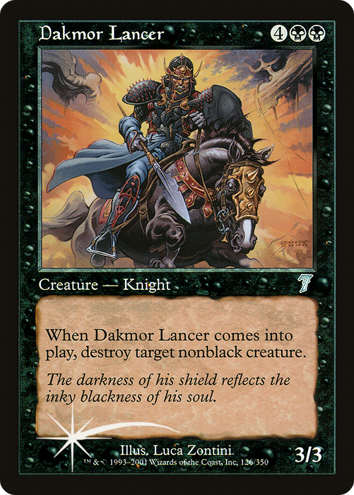 Dakmor Lancer (7ED-126★) - uncommon - Foil