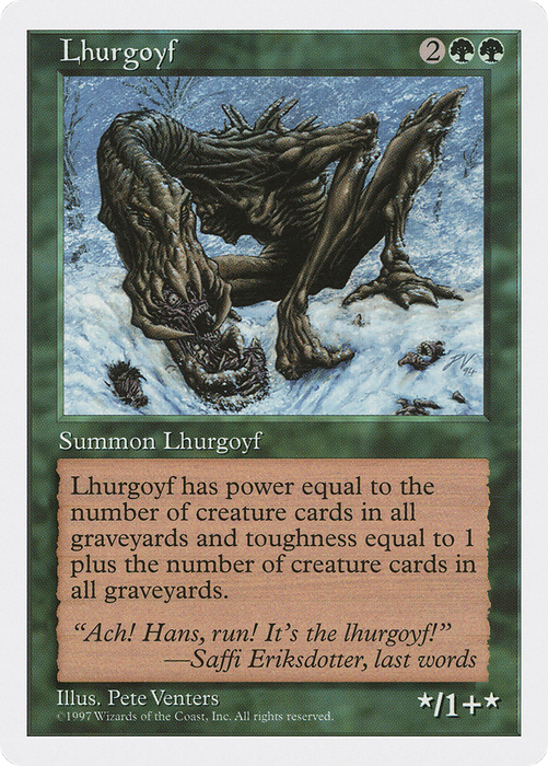 Lhurgoyf (5ED-309) - rare