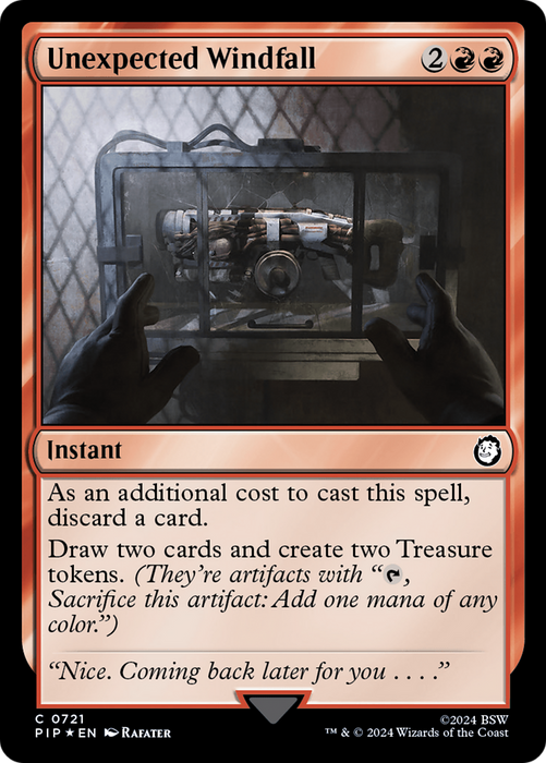 Unexpected Windfall (PIP-721) - common - Foil