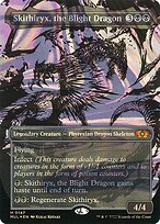 Skithiryx, the Blight Dragon (MUL-147) - mythic: (Showcase) (Borderless) - Foil