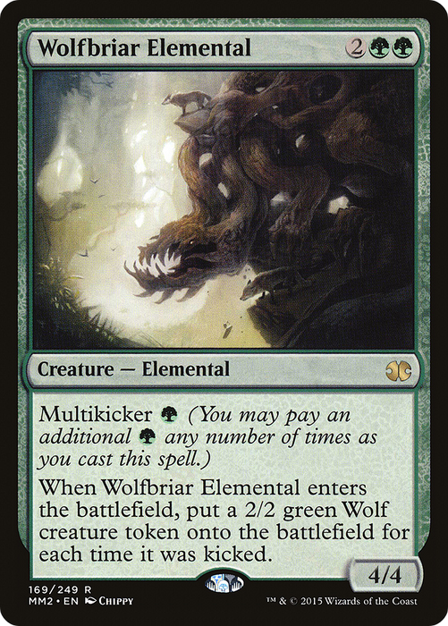 Wolfbriar Elemental (MM2-169) - rare - Foil