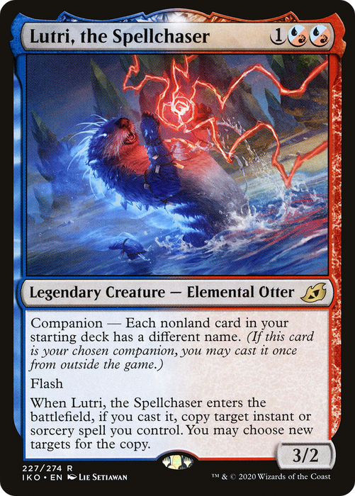 Lutri, the Spellchaser (IKO-227) - rare: (companion) - Foil