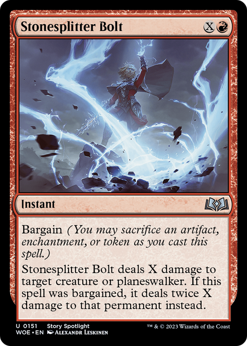 Stonesplitter Bolt (WOE-151) - uncommon - Foil