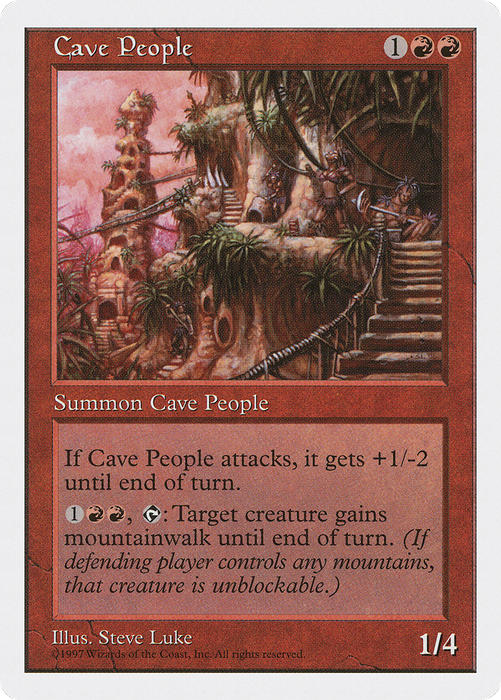Cave People (5ED-215) - uncommon