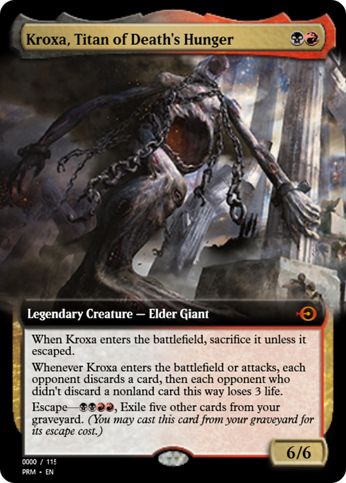 Kroxa, Titan of Death's Hunger (PRM-79959) - mythic