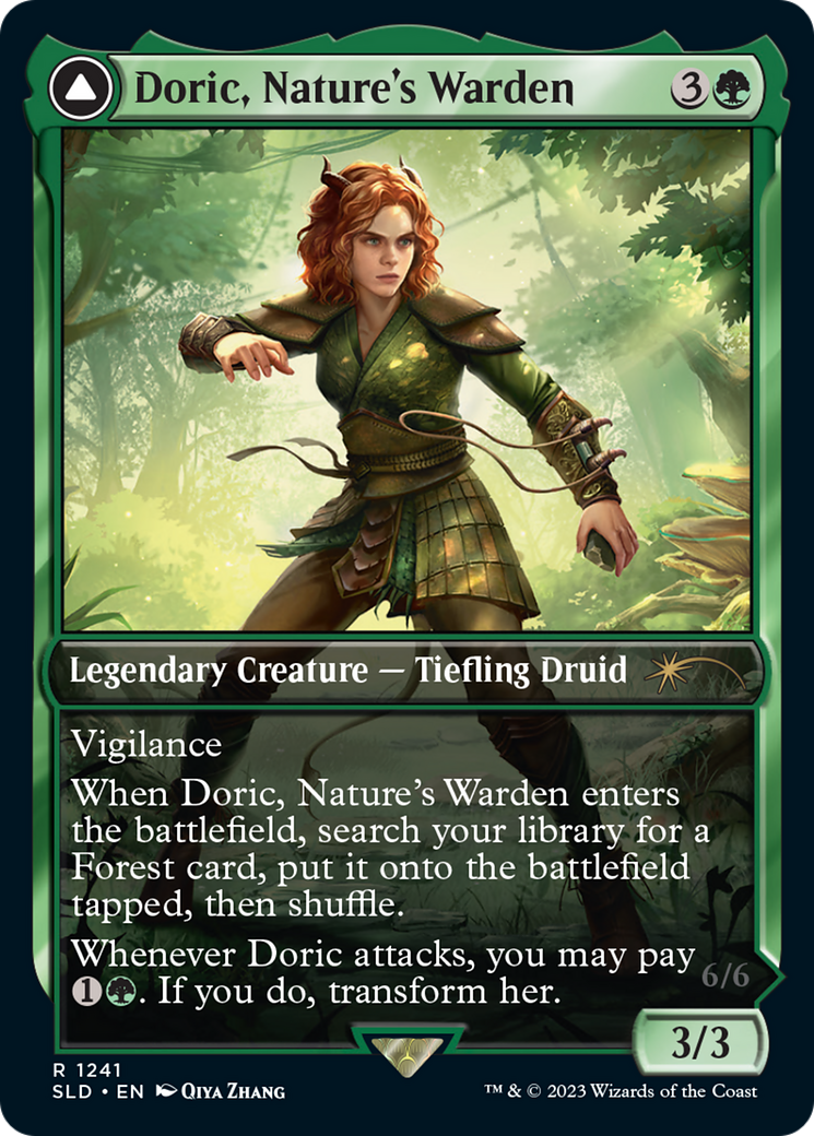 Casal, Lurkwood Pathfinder // Casal, Pathbreaker Owlbear (SLD-1241) - rare - Foil
