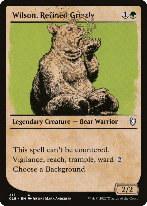 Wilson, Refined Grizzly (CLB-411) - uncommon: (Showcase) - Foil
