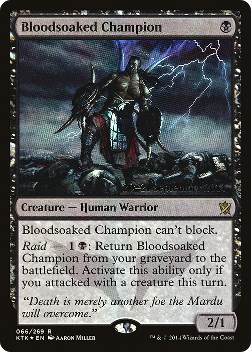 Bloodsoaked Champion (PRE-66S) - rare - Foil