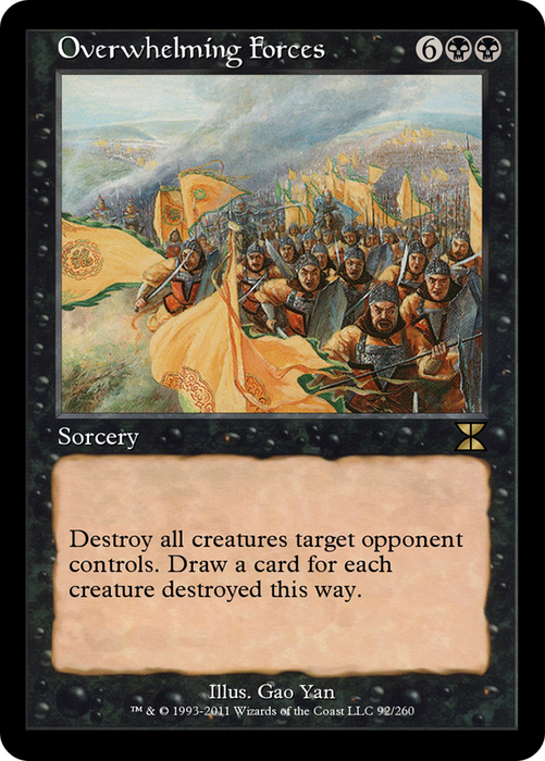 Overwhelming Forces (ME4-092) - rare - Foil