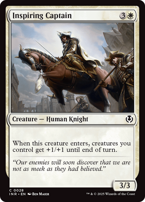 Inspiring Captain (INR-028) - common - Foil