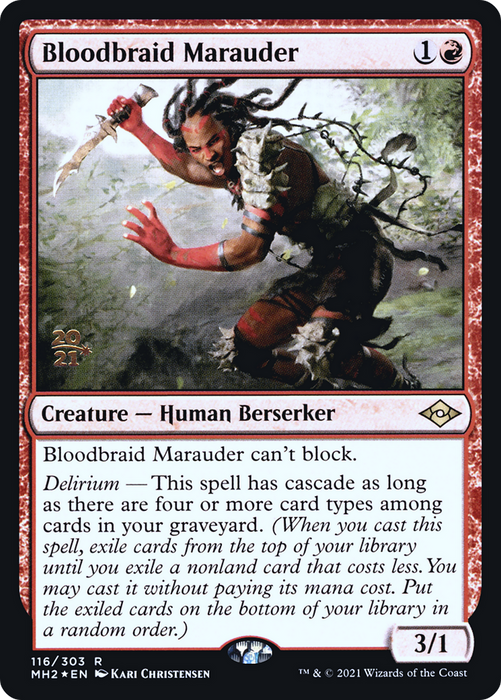 Bloodbraid Marauder (PRE-116S) - rare - Foil