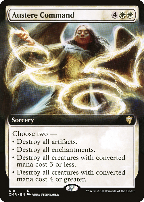 Austere Command (CMR-618) - rare: (Extended Art) - Foil