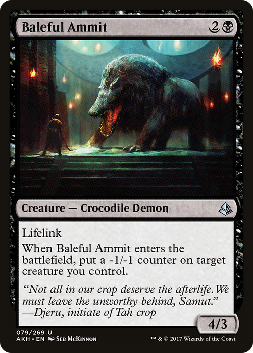 Baleful Ammit (AKH-079) - uncommon - Foil