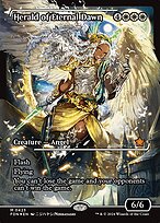 Herald of Eternal Dawn (FDN-423) - mythic: (Showcase) - Foil