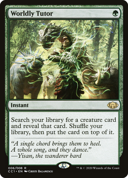 Worldly Tutor (CC1-006) - rare