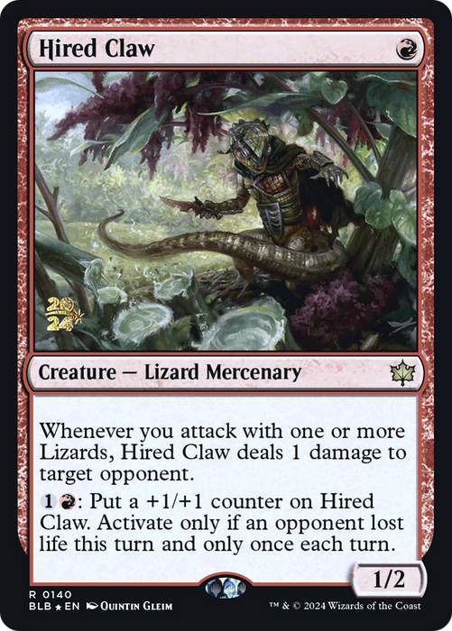 Hired Claw (PRE-140S) - rare - Foil