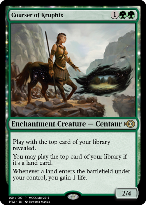 Courser of Kruphix (PRM-55735) - rare: (enchantment) - Foil