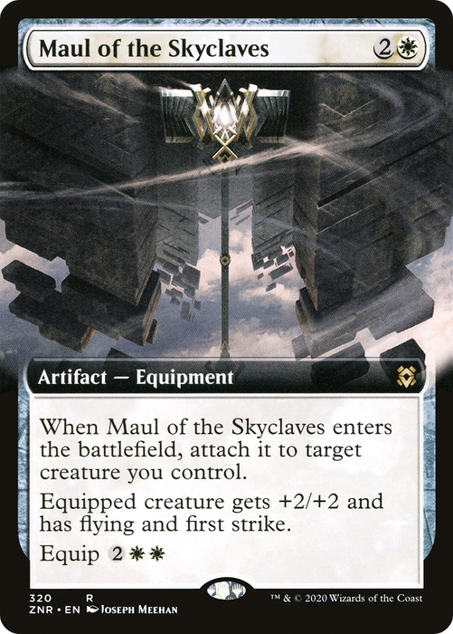 Maul of the Skyclaves (ZNR-320) - rare: (Extended Art) - Foil