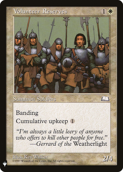 Volunteer Reserves (LIST-WTH-29) - uncommon