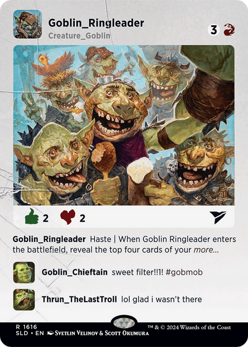 Goblin Ringleader (SLD-1616) - rare (Borderless) - Foil