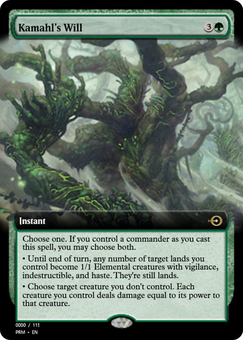 Kamahl's Will (PRM-86060) - rare