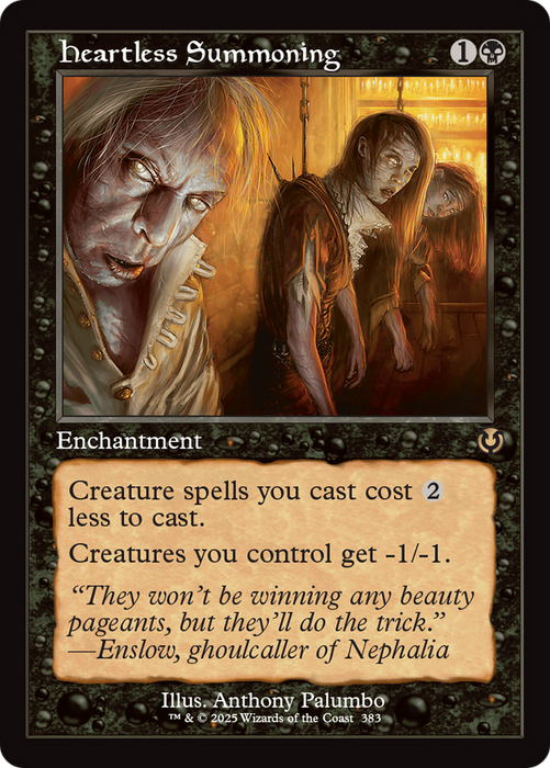 Heartless Summoning (INR-383) - rare: (enchantment) - Foil