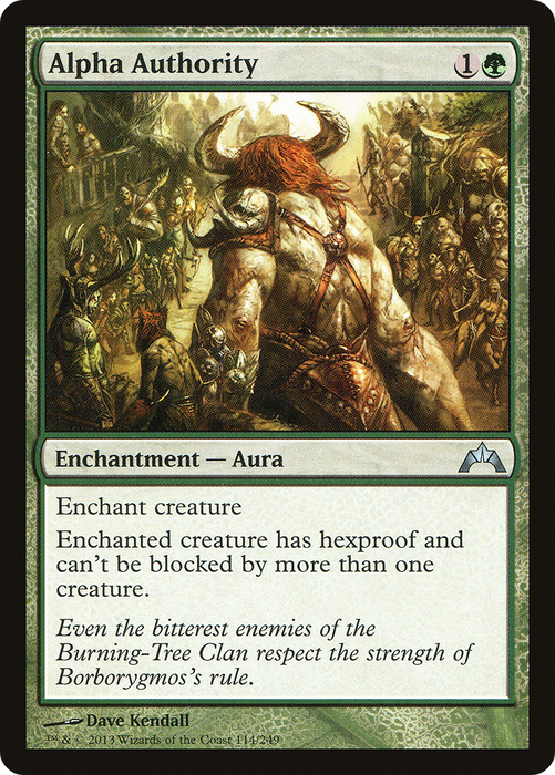 Alpha Authority (GTC-114) - uncommon - Foil