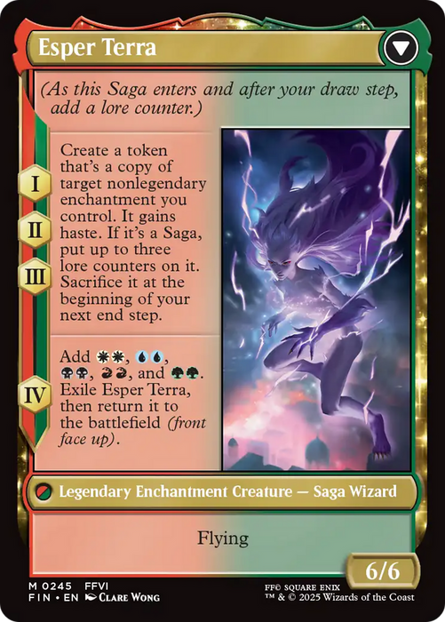 Terra, Magical Adept // Esper Terra (FIN-245) - mythic: (enchantment)